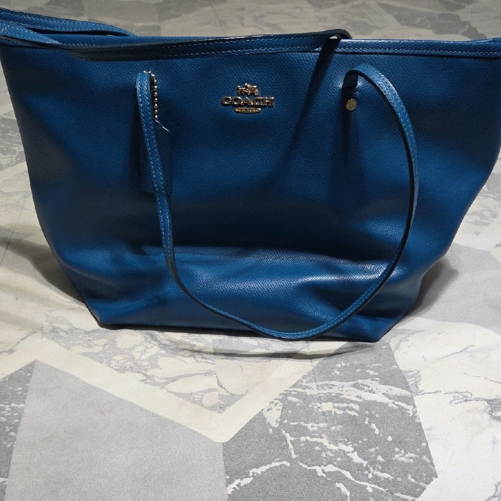Coach Blue Tote Bag